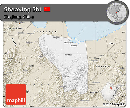 Classic Style Map of Shaoxing Shi