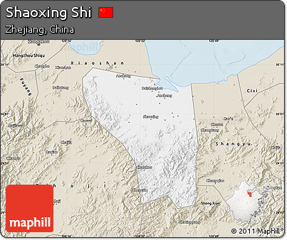 Classic Style Map of Shaoxing Shi