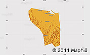 Political Map of Shaoxing Shi, cropped outside