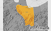 Political Map of Shaoxing Shi, desaturated