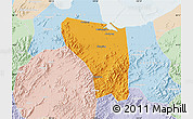 Political Map of Shaoxing Shi, lighten