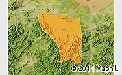Political Map of Shaoxing Shi, satellite outside