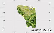 Satellite Map of Shaoxing Shi, cropped outside