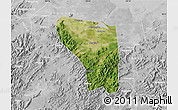 Satellite Map of Shaoxing Shi, lighten, desaturated