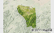 Satellite Map of Shaoxing Shi, lighten