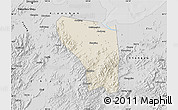 Shaded Relief Map of Shaoxing Shi, desaturated