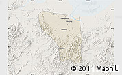 Shaded Relief Map of Shaoxing Shi, lighten