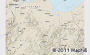 Shaded Relief Map of Shaoxing Shi