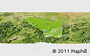 Physical Panoramic Map of Shaoxing Shi, satellite outside