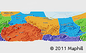 Political Panoramic Map of Shaoxing Shi