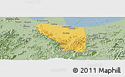 Savanna Style Panoramic Map of Shaoxing Shi