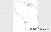 Blank Simple Map of Shaoxing Shi, cropped outside
