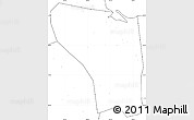 Blank Simple Map of Shaoxing Shi, no labels