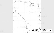 Blank Simple Map of Shaoxing Shi