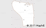 Classic Style Simple Map of Shaoxing Shi, cropped outside