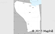 Gray Simple Map of Shaoxing Shi