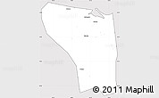 Silver Style Simple Map of Shaoxing Shi, cropped outside