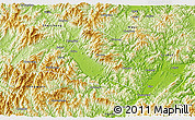 Physical 3D Map of Songyang