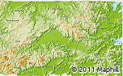 Physical 3D Map of Tiantai