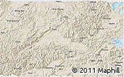 Shaded Relief 3D Map of Tiantai