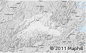 Silver Style 3D Map of Tiantai