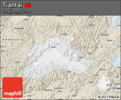 Classic Style Map of Tiantai