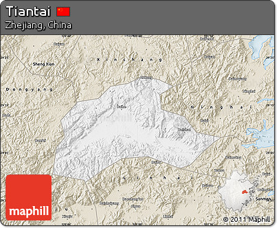 Classic Style Map of Tiantai