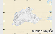 Classic Style Map of Tiantai, single color outside