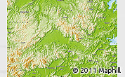 Physical Map of Tiantai