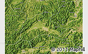 Satellite Map of Tiantai