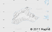 Silver Style Map of Tiantai, single color outside