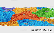 Political Panoramic Map of Tiantai