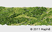 Satellite Panoramic Map of Tiantai
