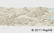 Shaded Relief Panoramic Map of Tiantai