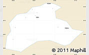 Classic Style Simple Map of Tiantai, single color outside