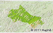 Physical 3D Map of Tonglu, lighten