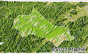 Physical 3D Map of Tonglu, satellite outside