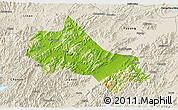 Physical 3D Map of Tonglu, shaded relief outside