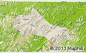Shaded Relief 3D Map of Tonglu, physical outside