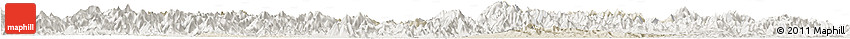 Shaded Relief Horizon Map of Tonglu, lighten