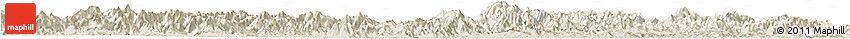 Shaded Relief Horizon Map of Tonglu