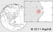 Blank Location Map of Tonglu, highlighted country