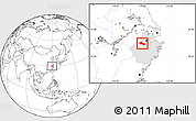 Blank Location Map of Tonglu, highlighted parent region