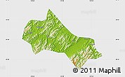 Physical Map of Tonglu, single color outside