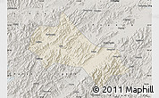 Shaded Relief Map of Tonglu, semi-desaturated