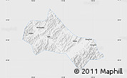 Silver Style Map of Tonglu, single color outside