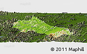 Physical Panoramic Map of Tonglu, darken