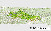 Physical Panoramic Map of Tonglu, lighten