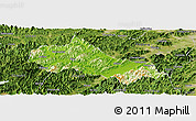 Physical Panoramic Map of Tonglu, satellite outside