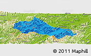 Political Panoramic Map of Tonglu, physical outside